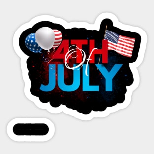 4th July Sticker